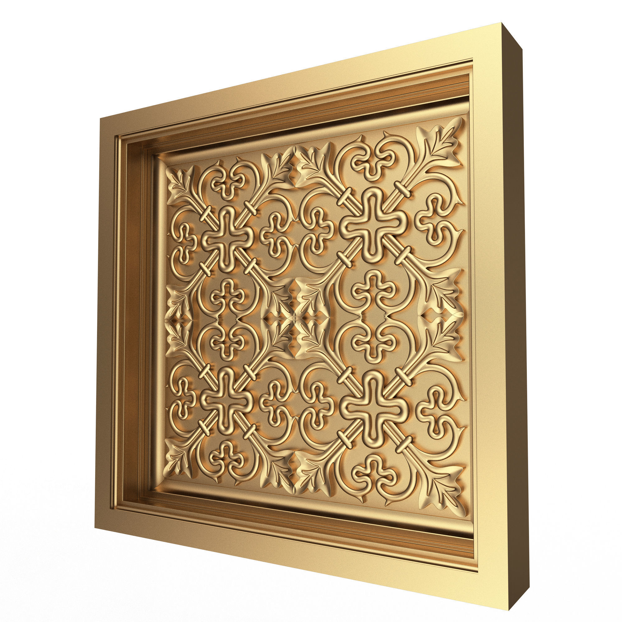 Collection of Ceiling Tiles Low-poly 3D model_15