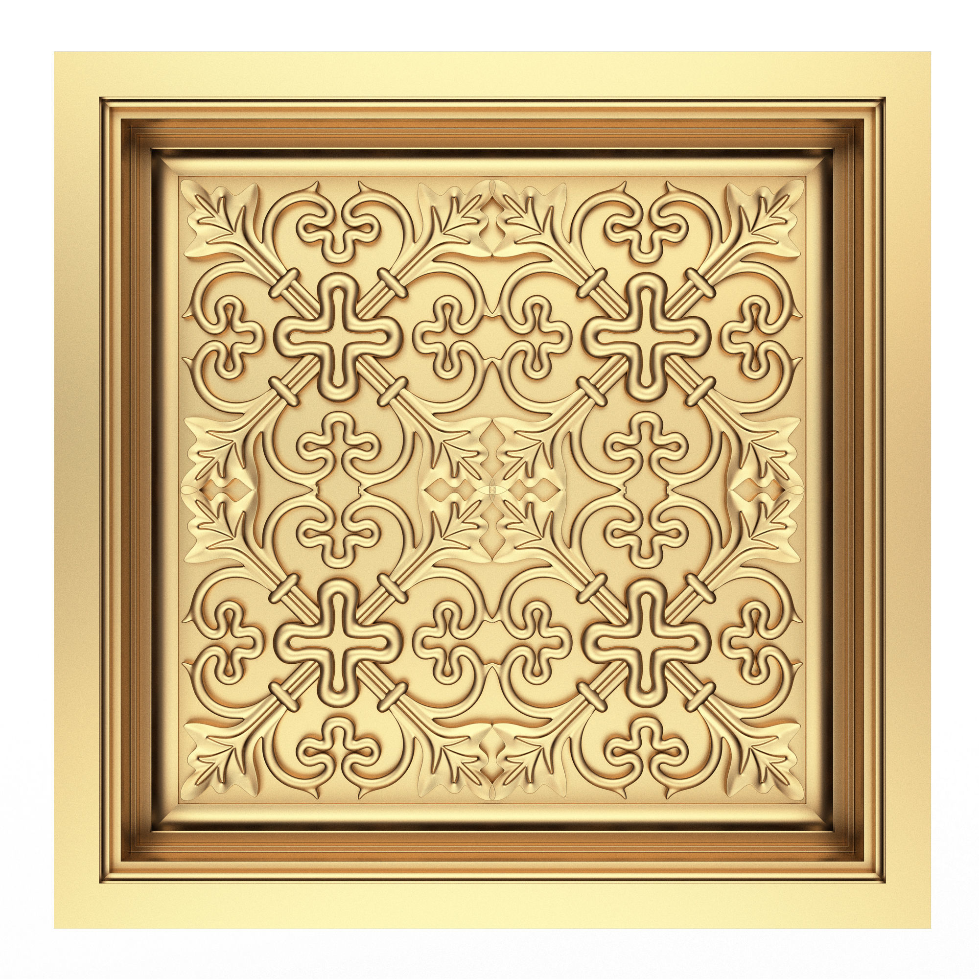 Collection of Ceiling Tiles Low-poly 3D model_13