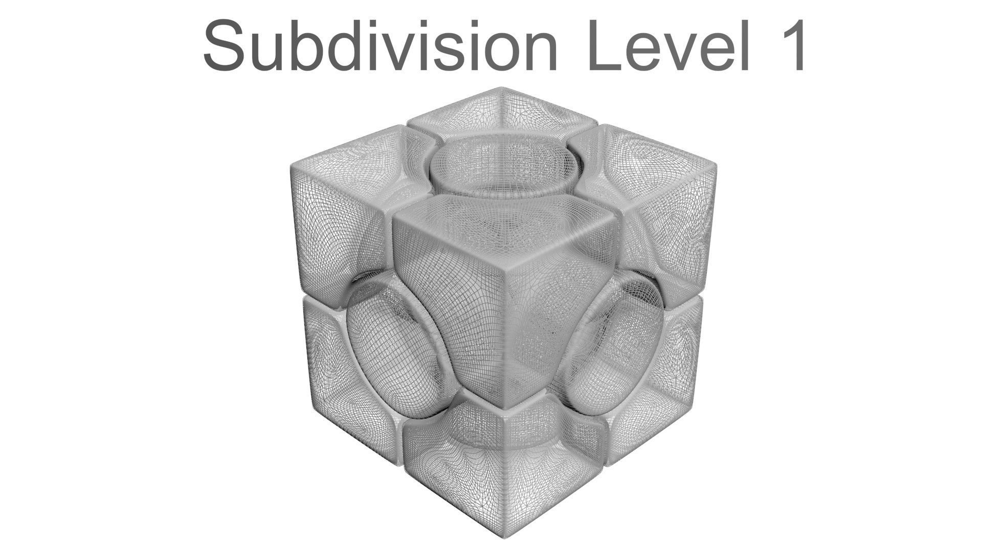 Six Spot Cubes Set 3D model_49