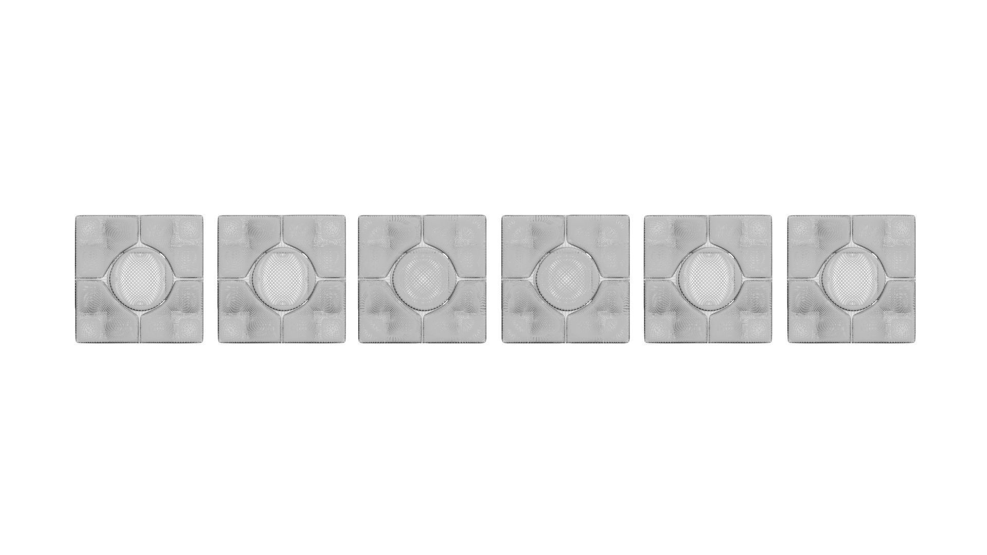 Six Spot Cubes Set 3D model_46