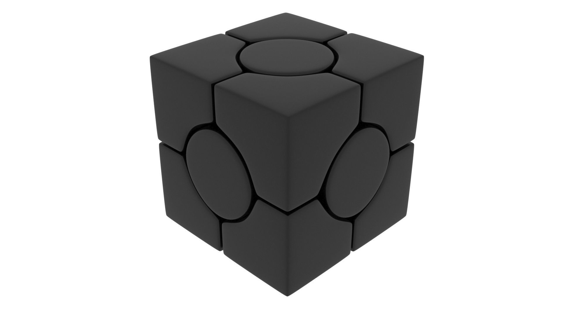 Six Spot Cubes Set 3D model_27