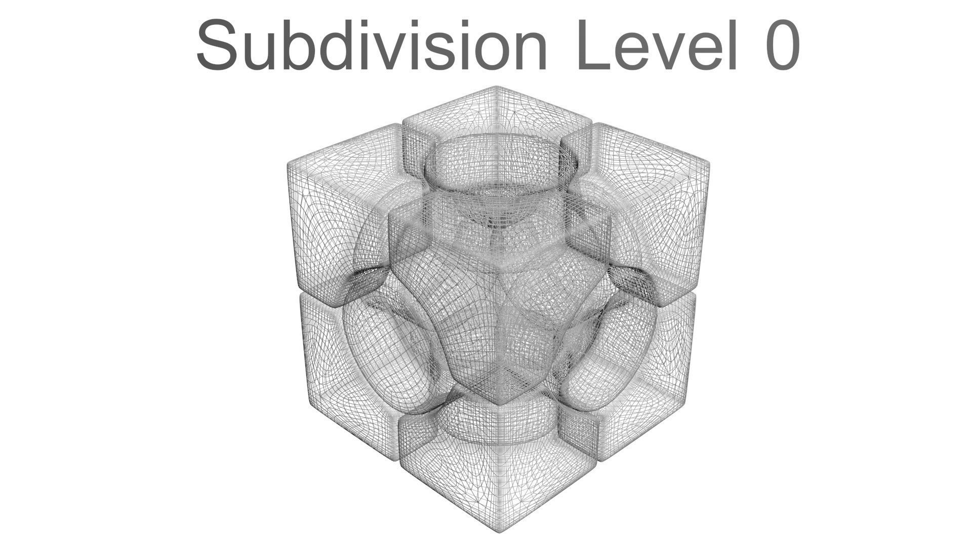 Six Spot Cubes Set 3D model_50