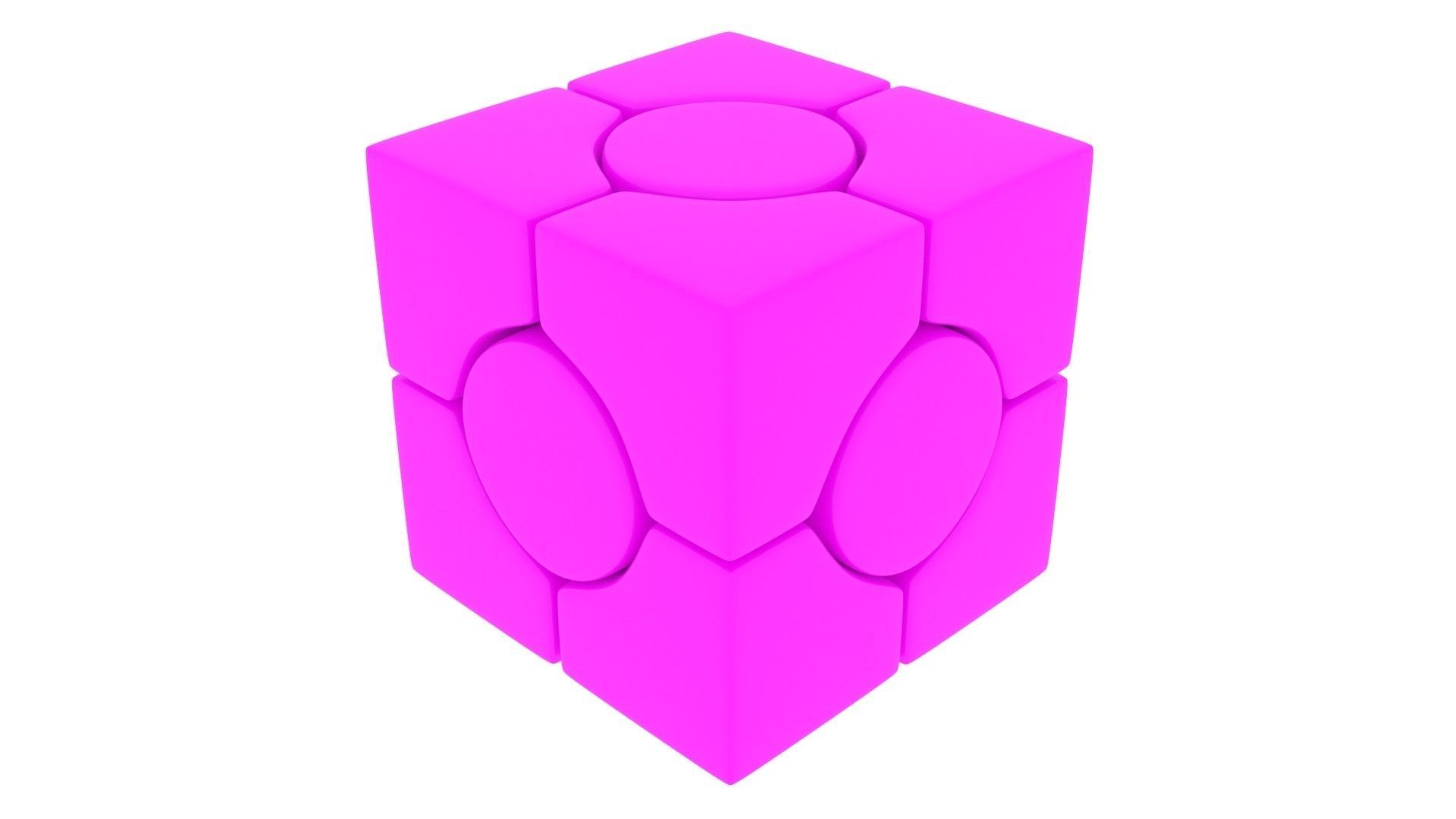 Six Spot Cubes Set 3D model_21