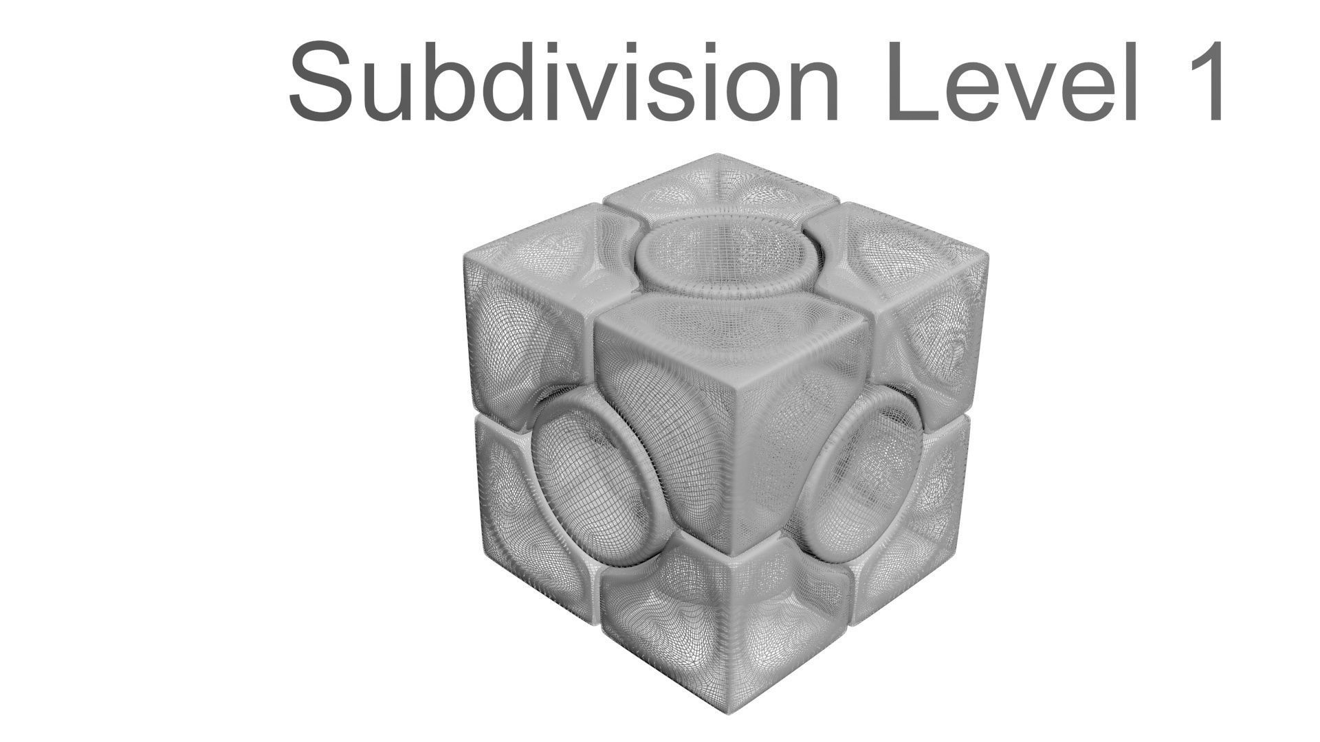 Six Spot Cubes Set 3D model_51