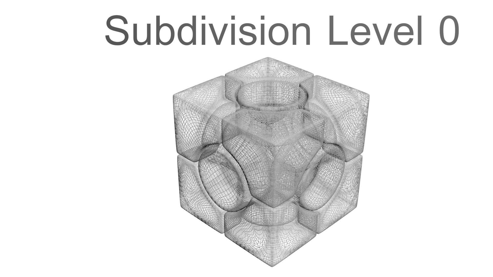 Six Spot Cubes Set 3D model_52
