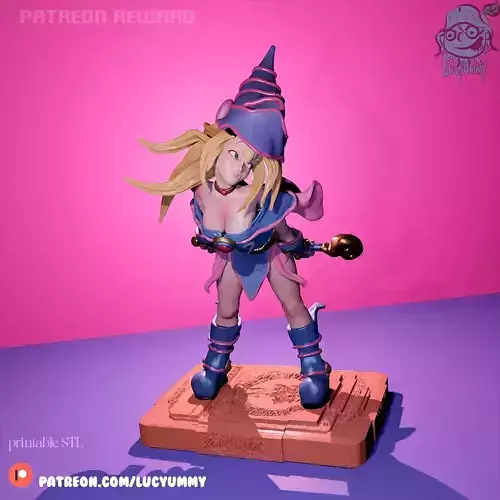 Dark Magician Girl YuGiOh Action figure 3D print model