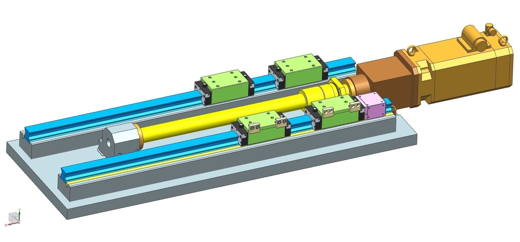 Counter Spindle  of CNC Lathe  3D model_1