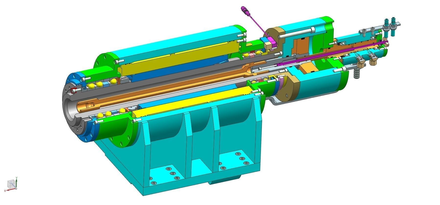 Counter Spindle  of CNC Lathe  3D model_2