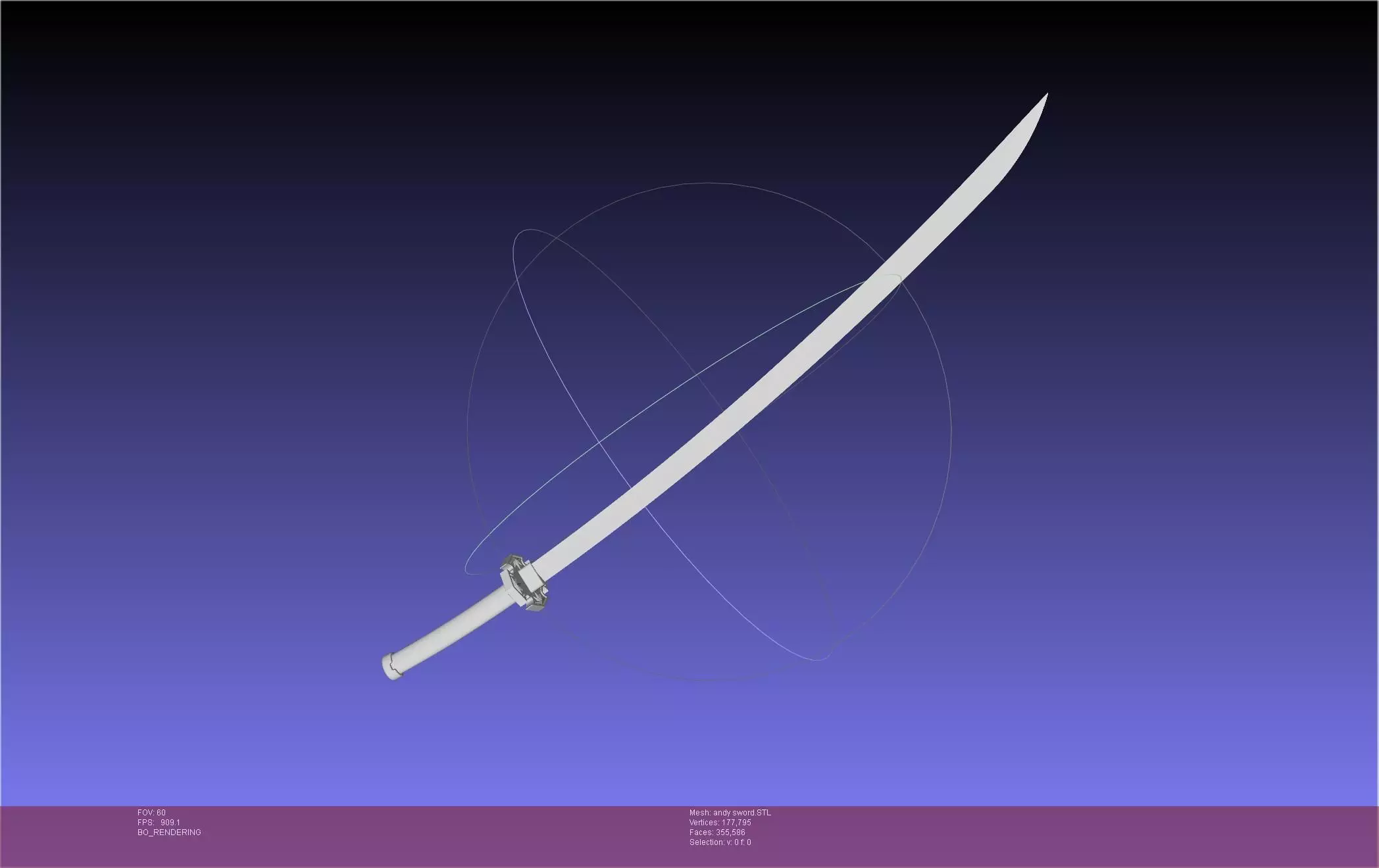 Undead Unluck Andy Sword Assembly 3D print model_0