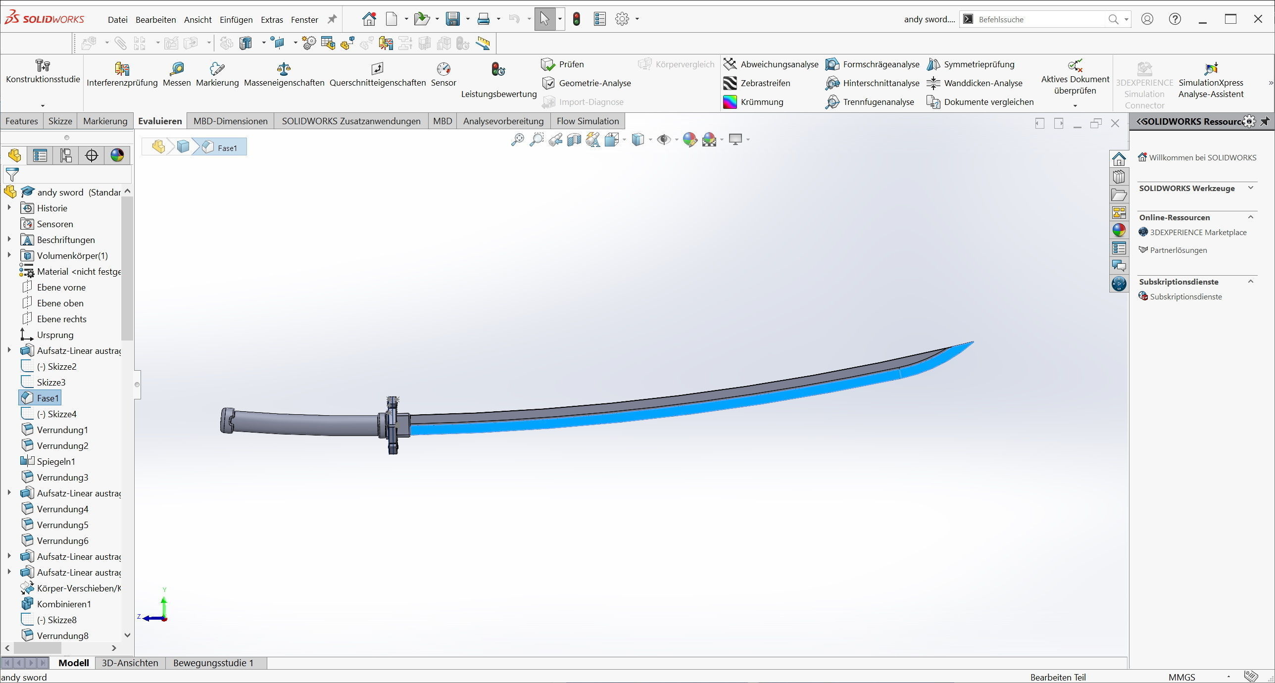 Undead Unluck Andy Sword Assembly 3D print model_38