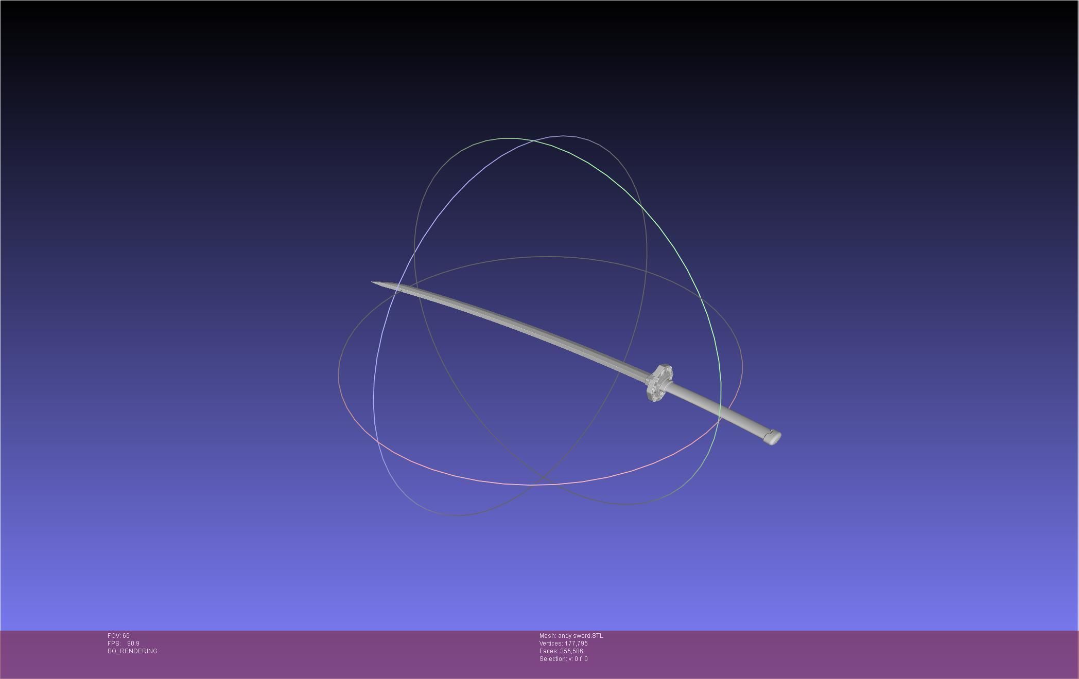 Undead Unluck Andy Sword Assembly 3D print model_6