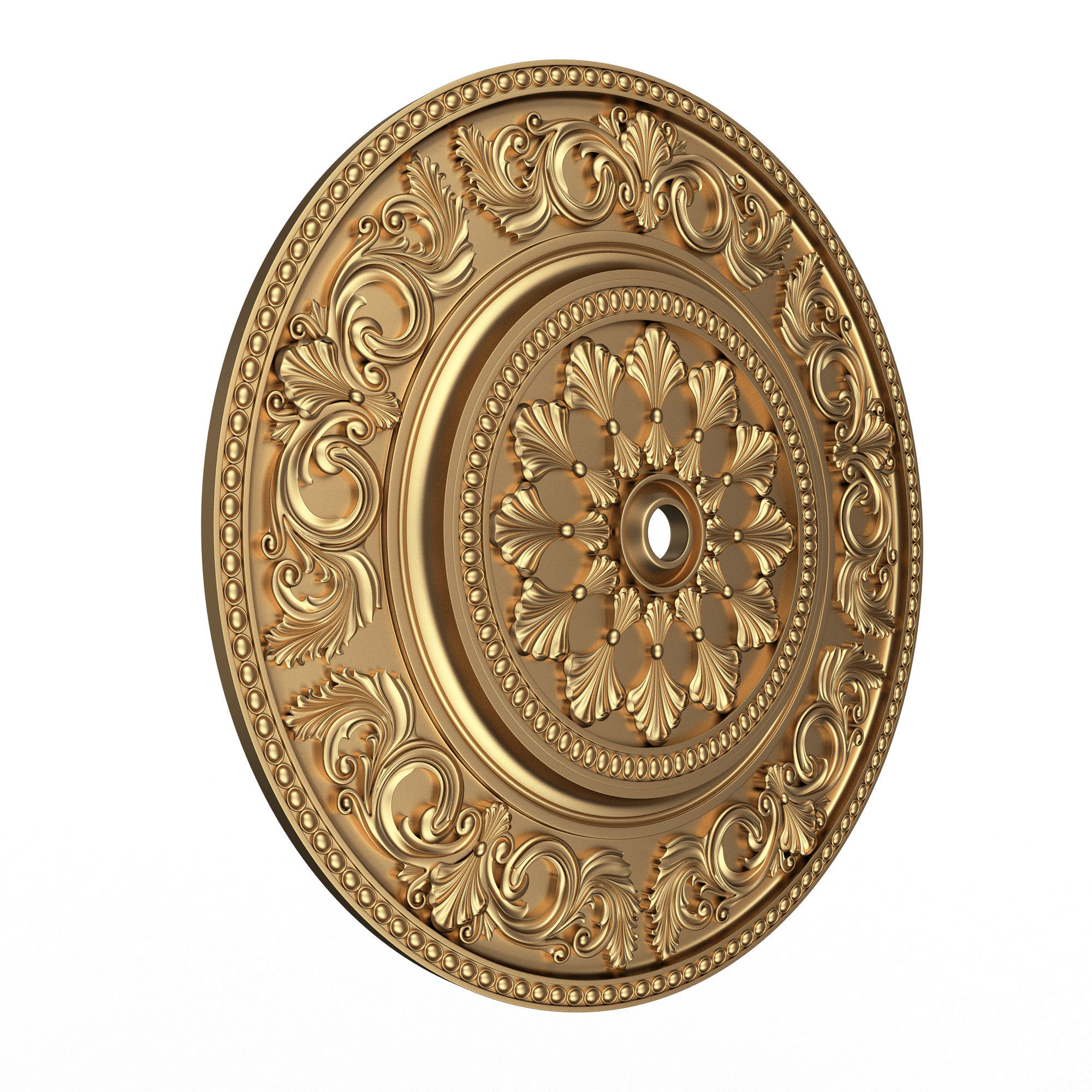 Collection of Ceiling Rosettes Low-poly 3D model_34