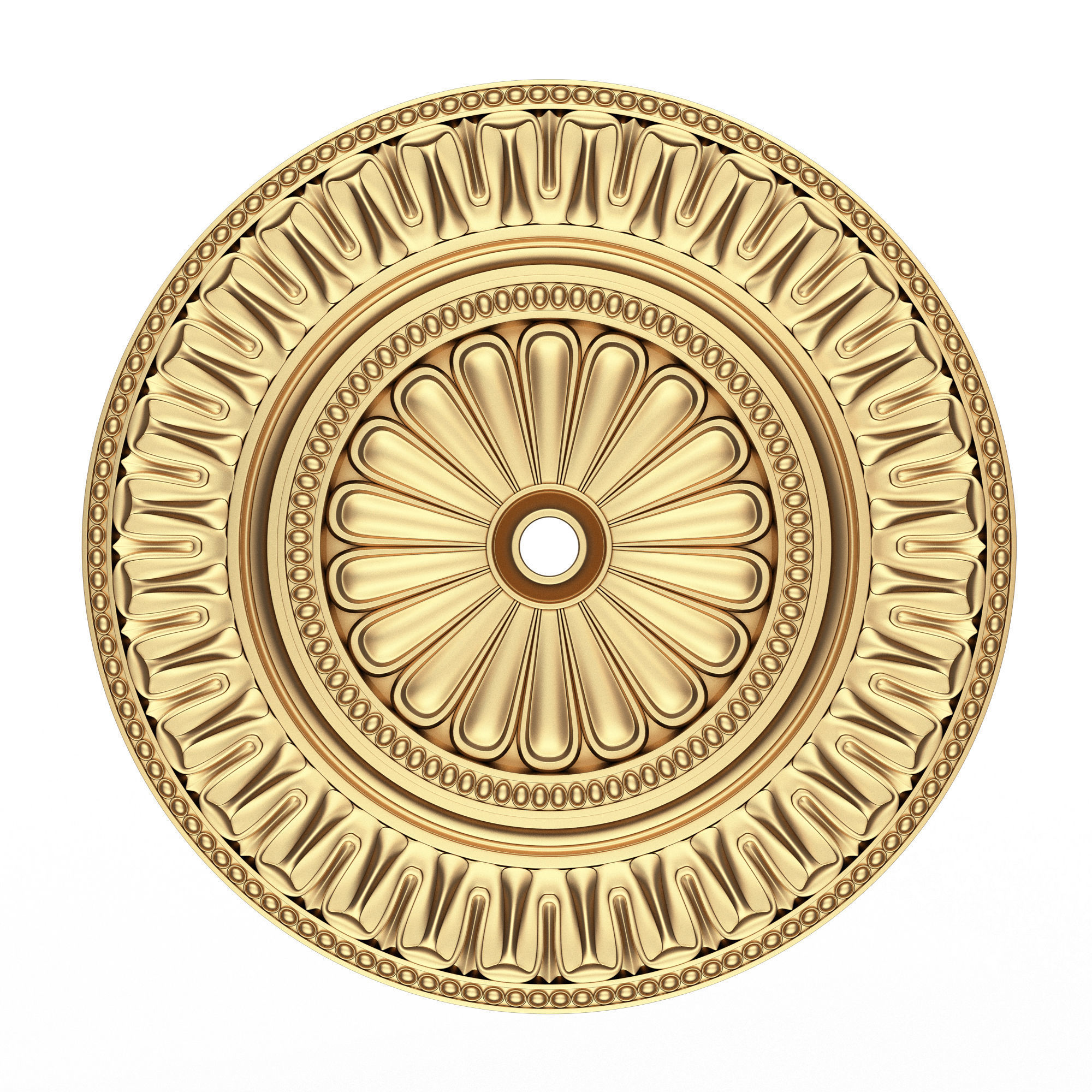 Collection of Ceiling Rosettes Low-poly 3D model_25