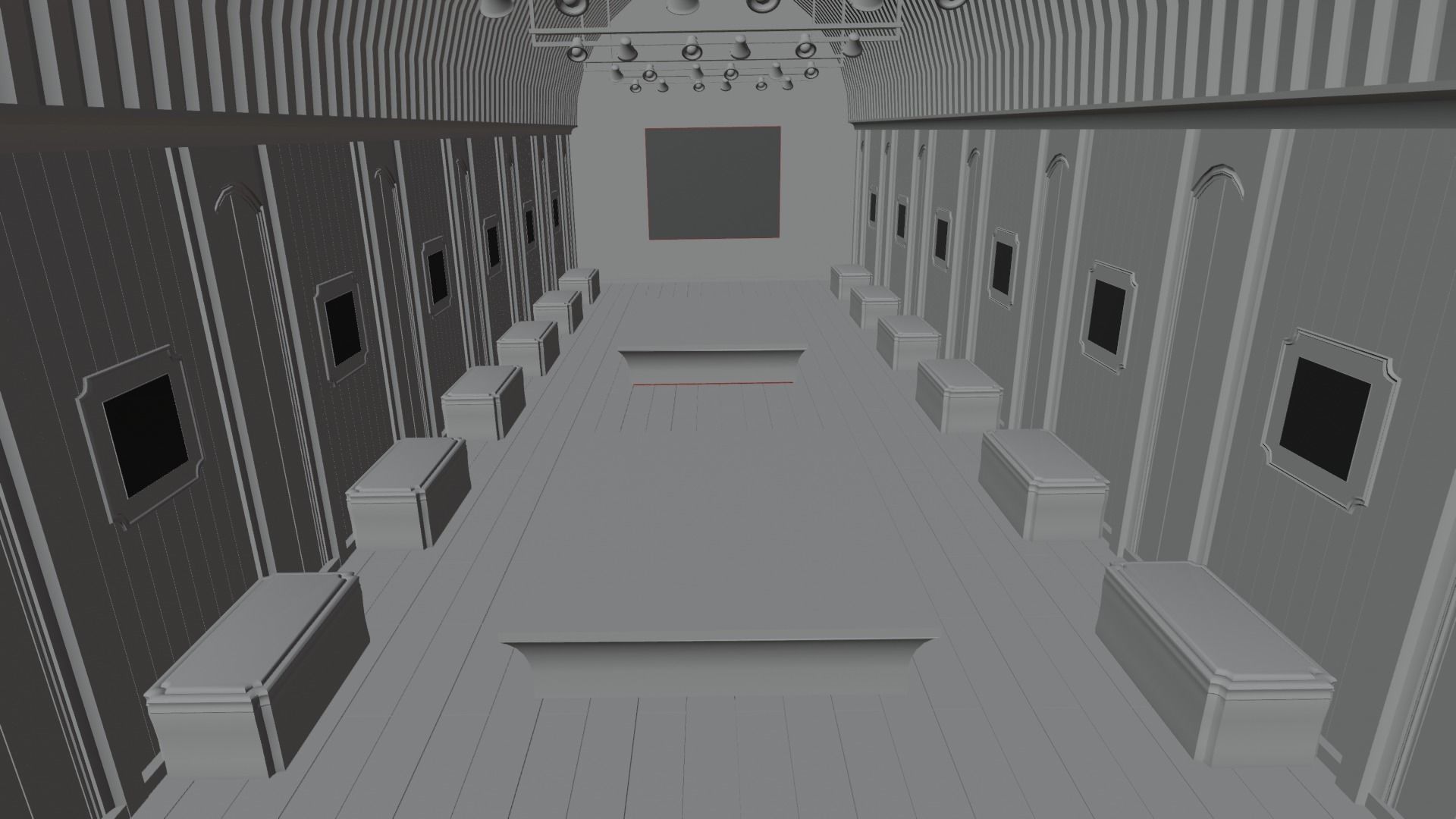 VR Gallery for Product Showcase Low-poly 3D model_13