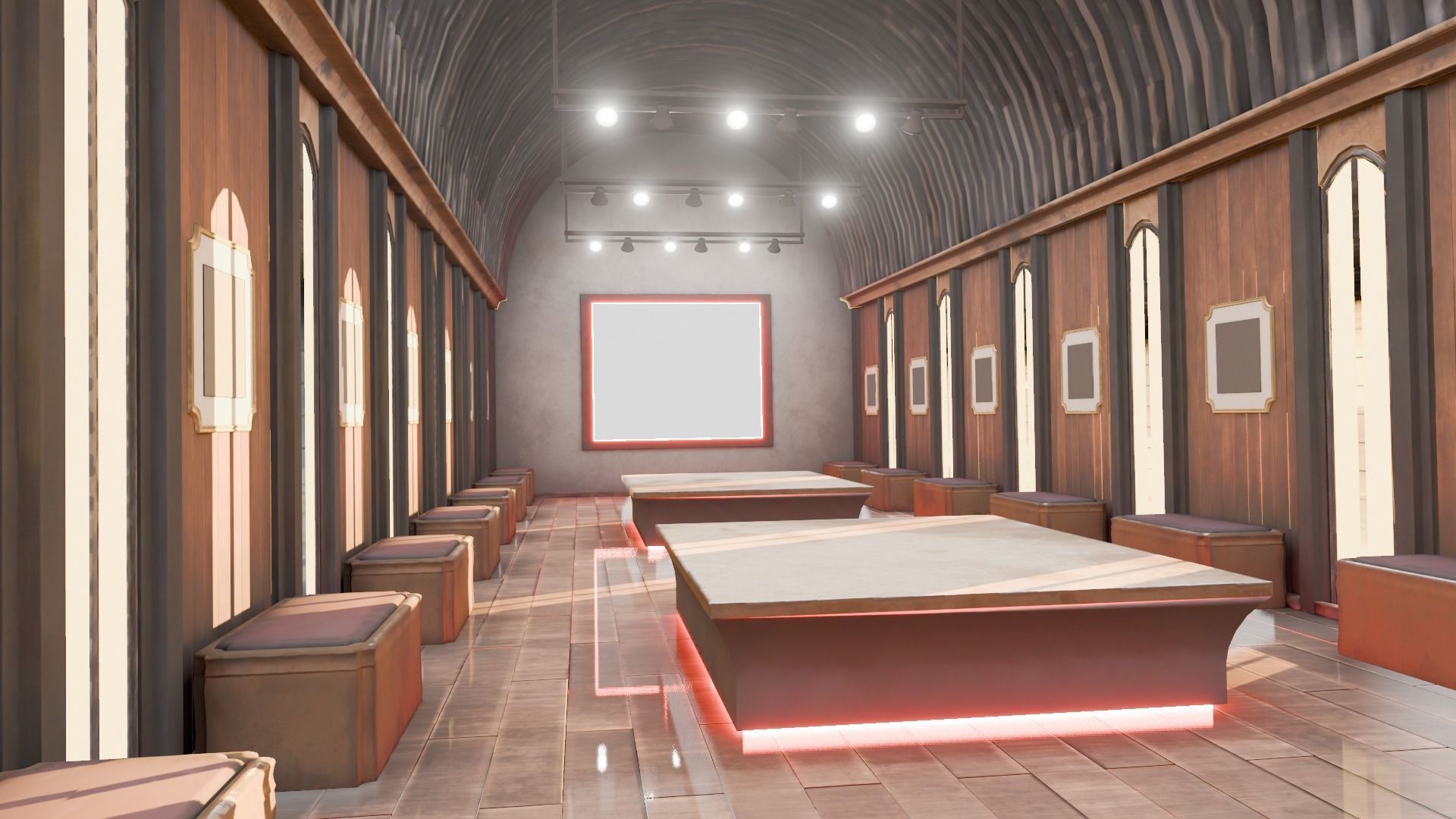 VR Gallery for Product Showcase Low-poly 3D model_6