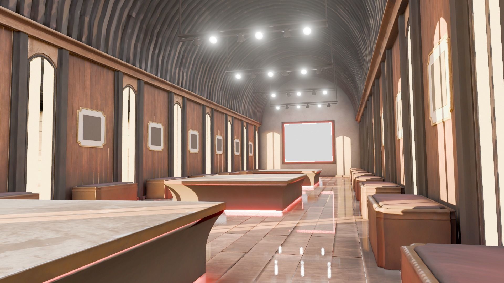 VR Gallery for Product Showcase Low-poly 3D model_2