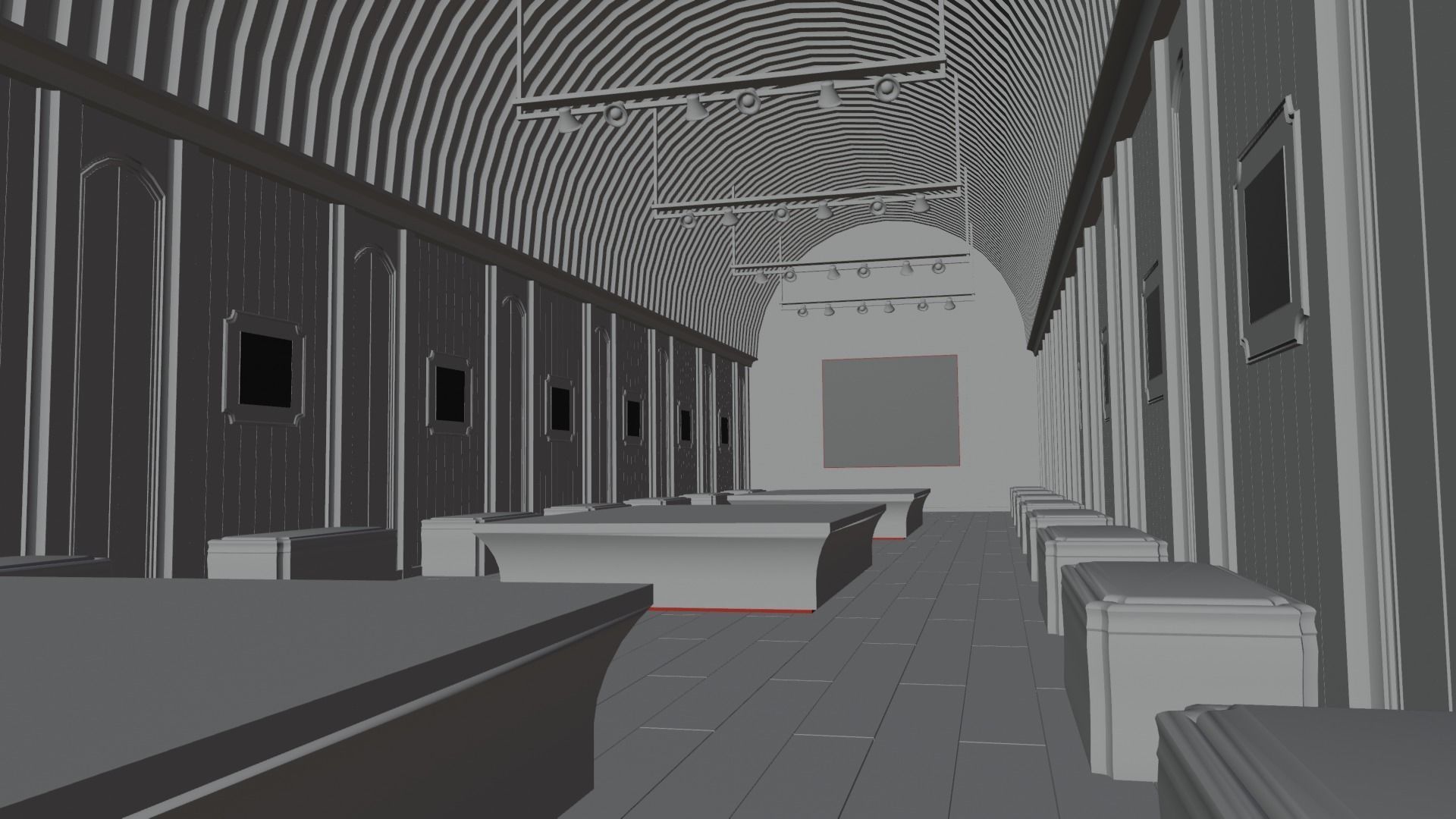 VR Gallery for Product Showcase Low-poly 3D model_12