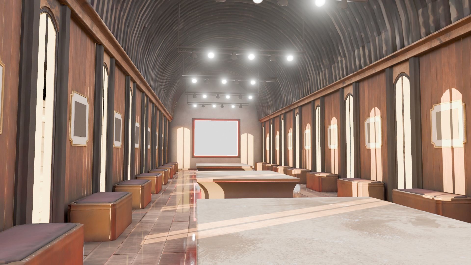 VR Gallery for Product Showcase Low-poly 3D model_5