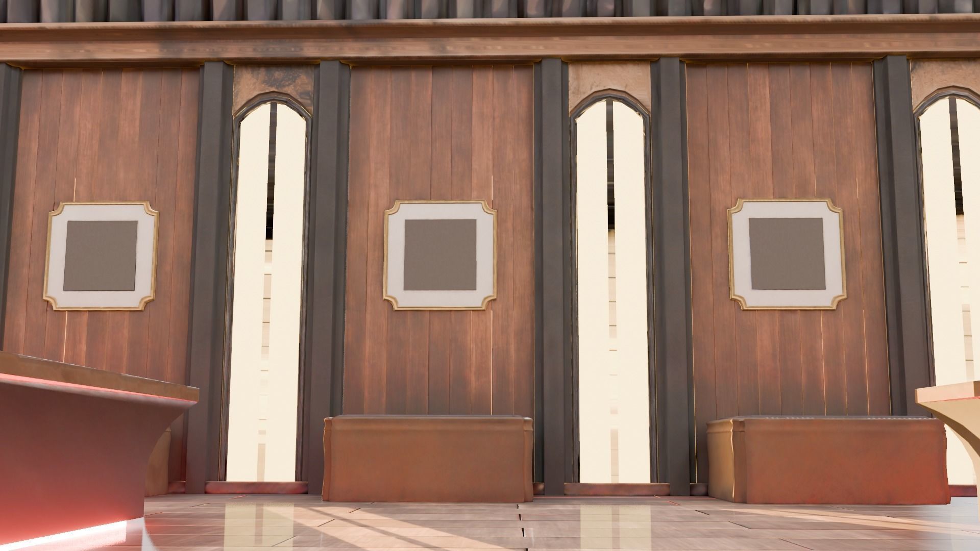 VR Gallery for Product Showcase Low-poly 3D model_9