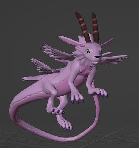 magnadramon 3D print model