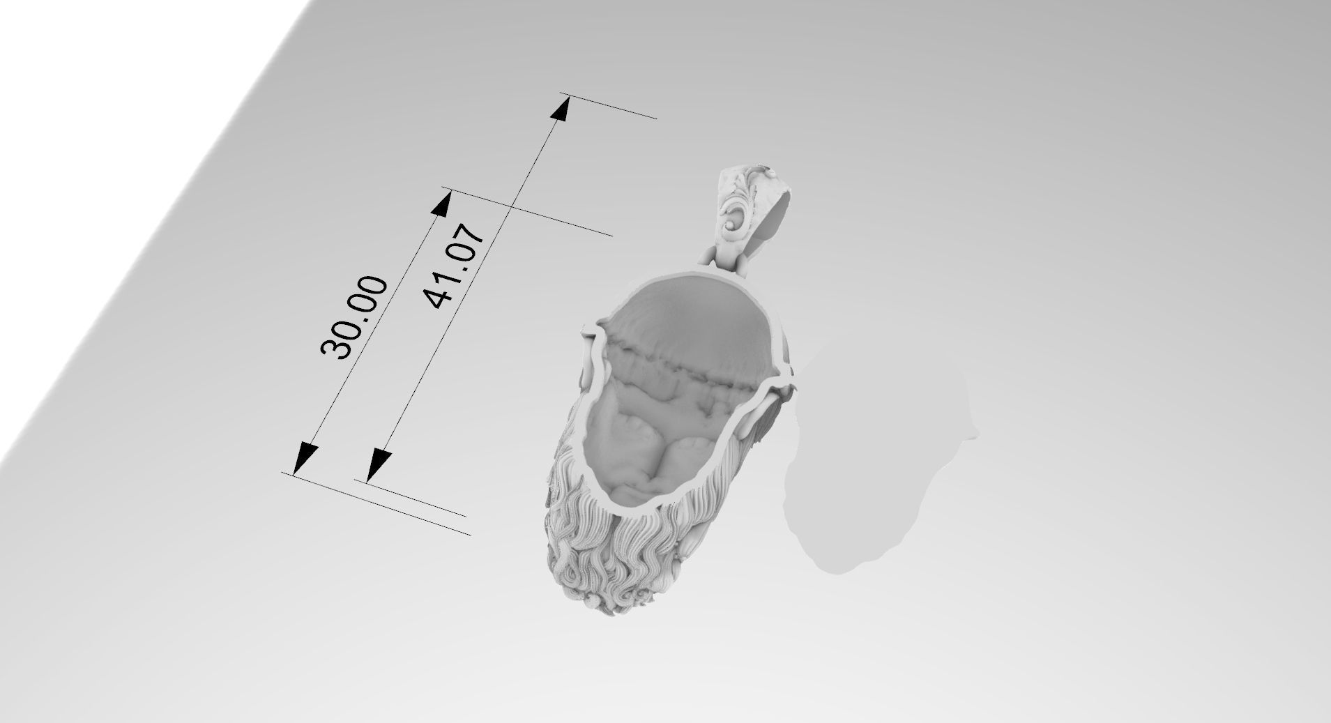 zeus pendant 3D print model_10