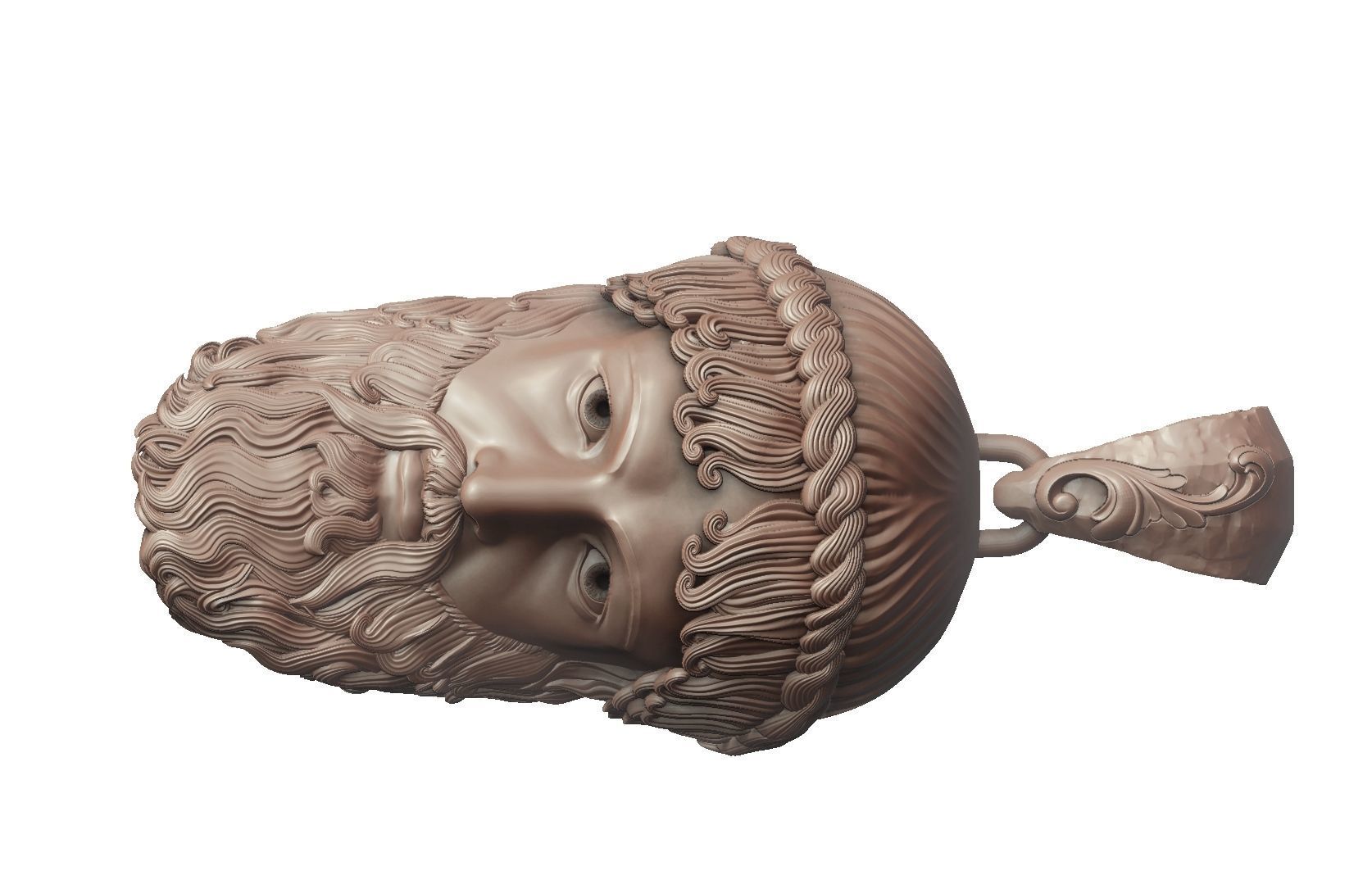 zeus pendant 3D print model_1