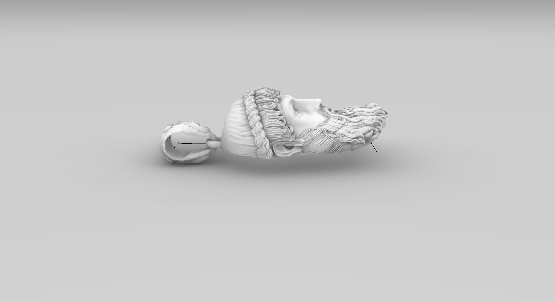 zeus pendant 3D print model_9