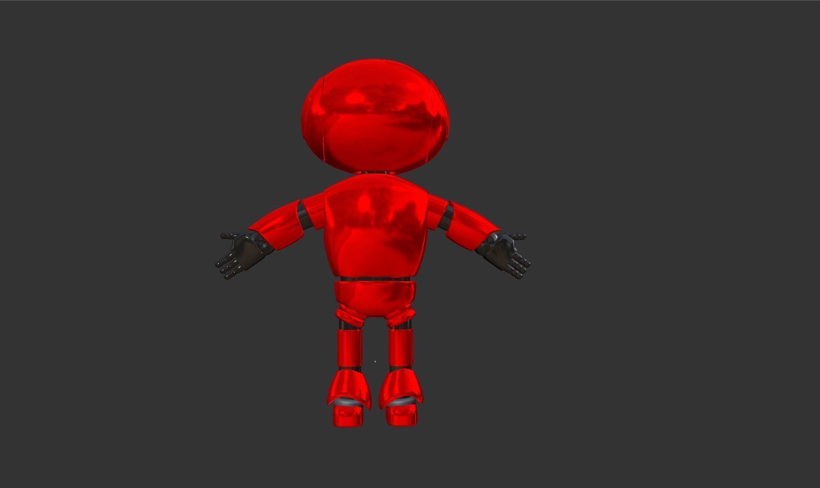 GENERIC ROBOT-UPDATED RIG Low-poly 3D model_3