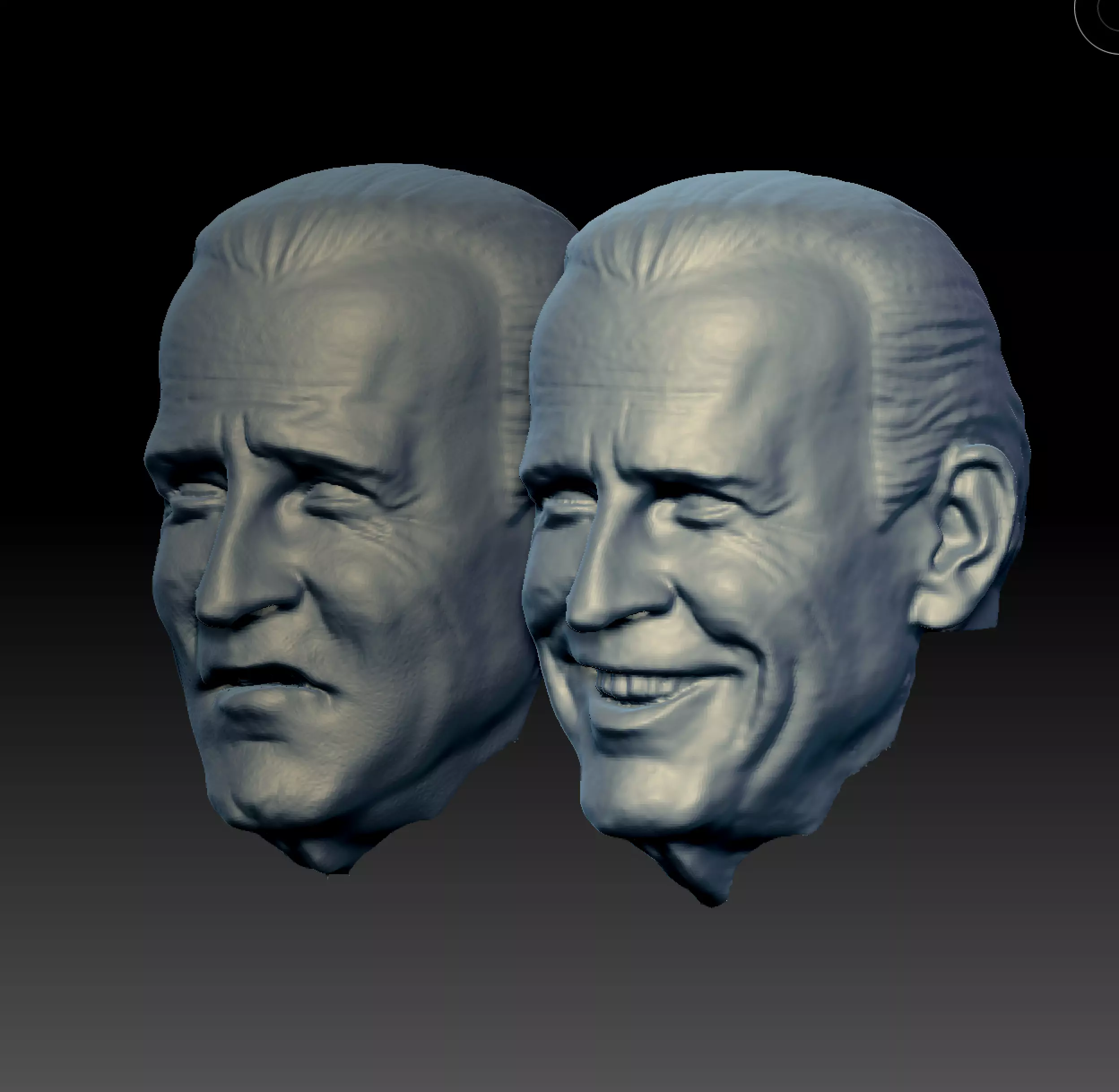 Joe Biden 2 expressions 3D print model