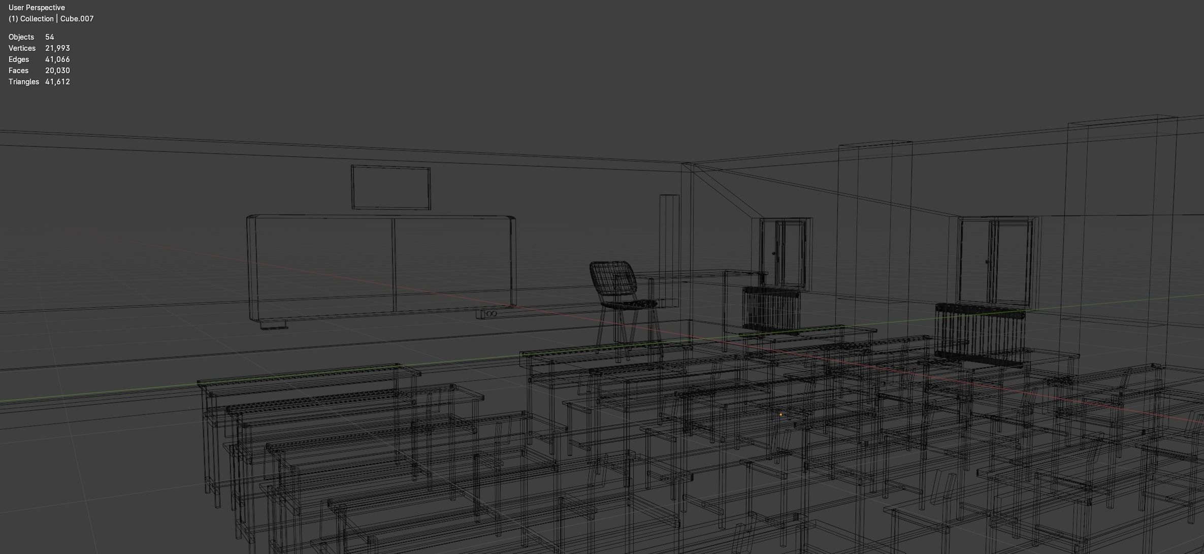 Turkish Classroom 3D model_4
