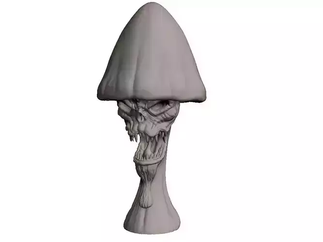 undead mushroom miniature 3d print stl model