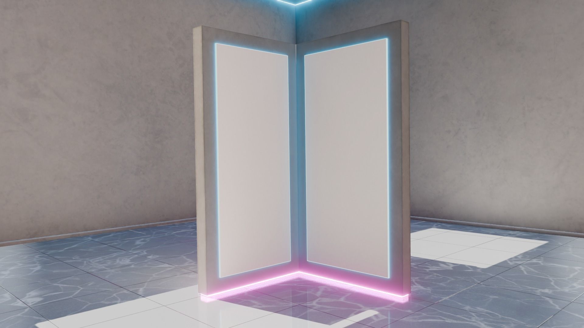 VR Gallery for Product Showcase Low-poly 3D model_6