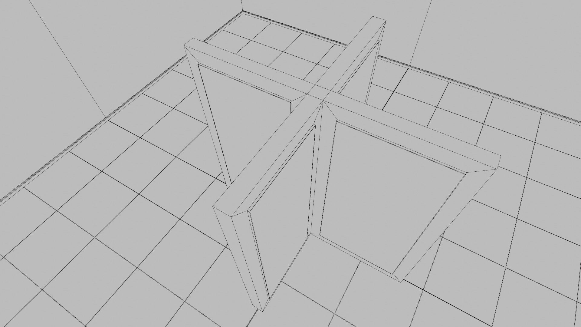 VR Gallery for Product Showcase Low-poly 3D model_9