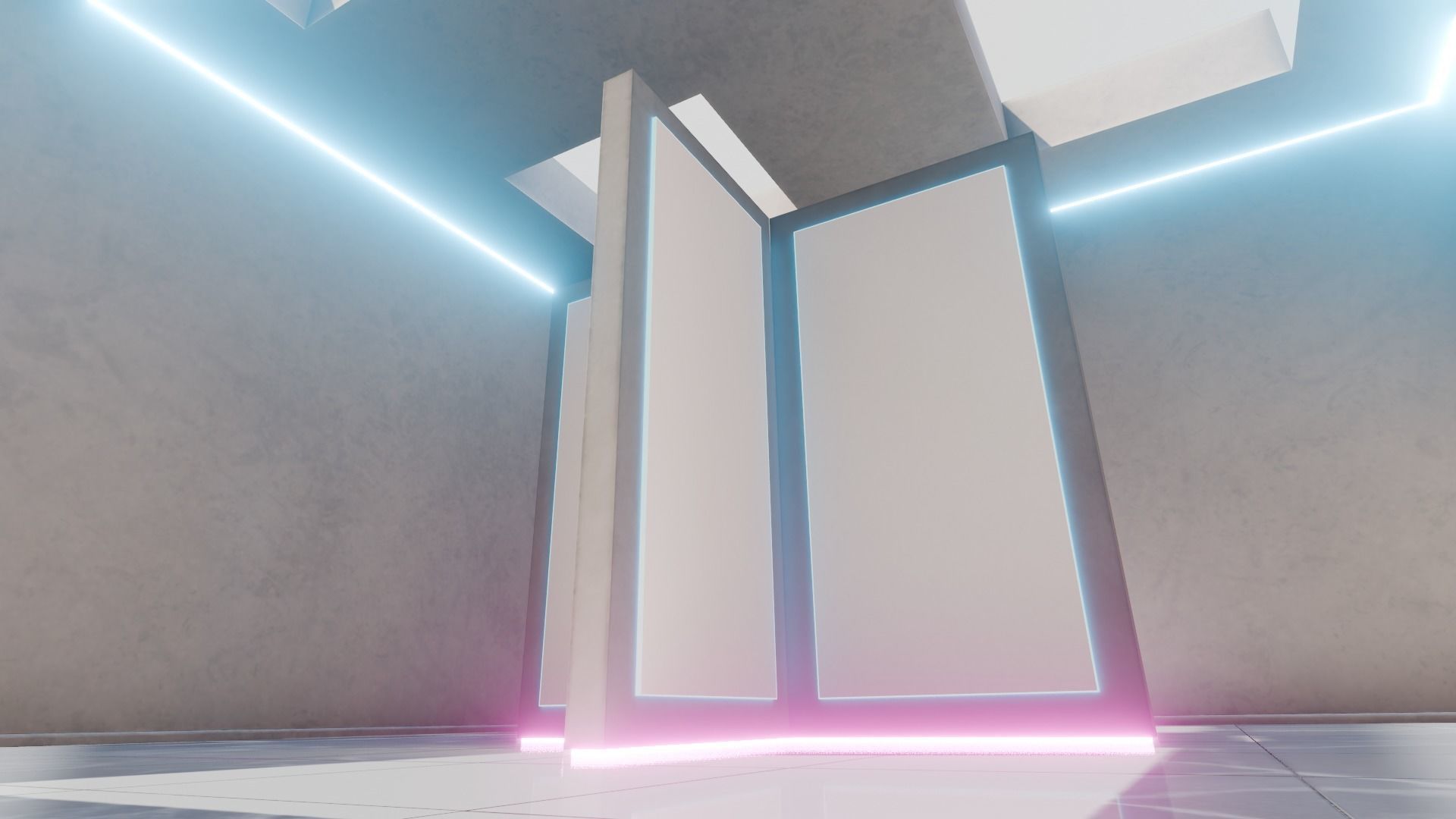 VR Gallery for Product Showcase Low-poly 3D model_5