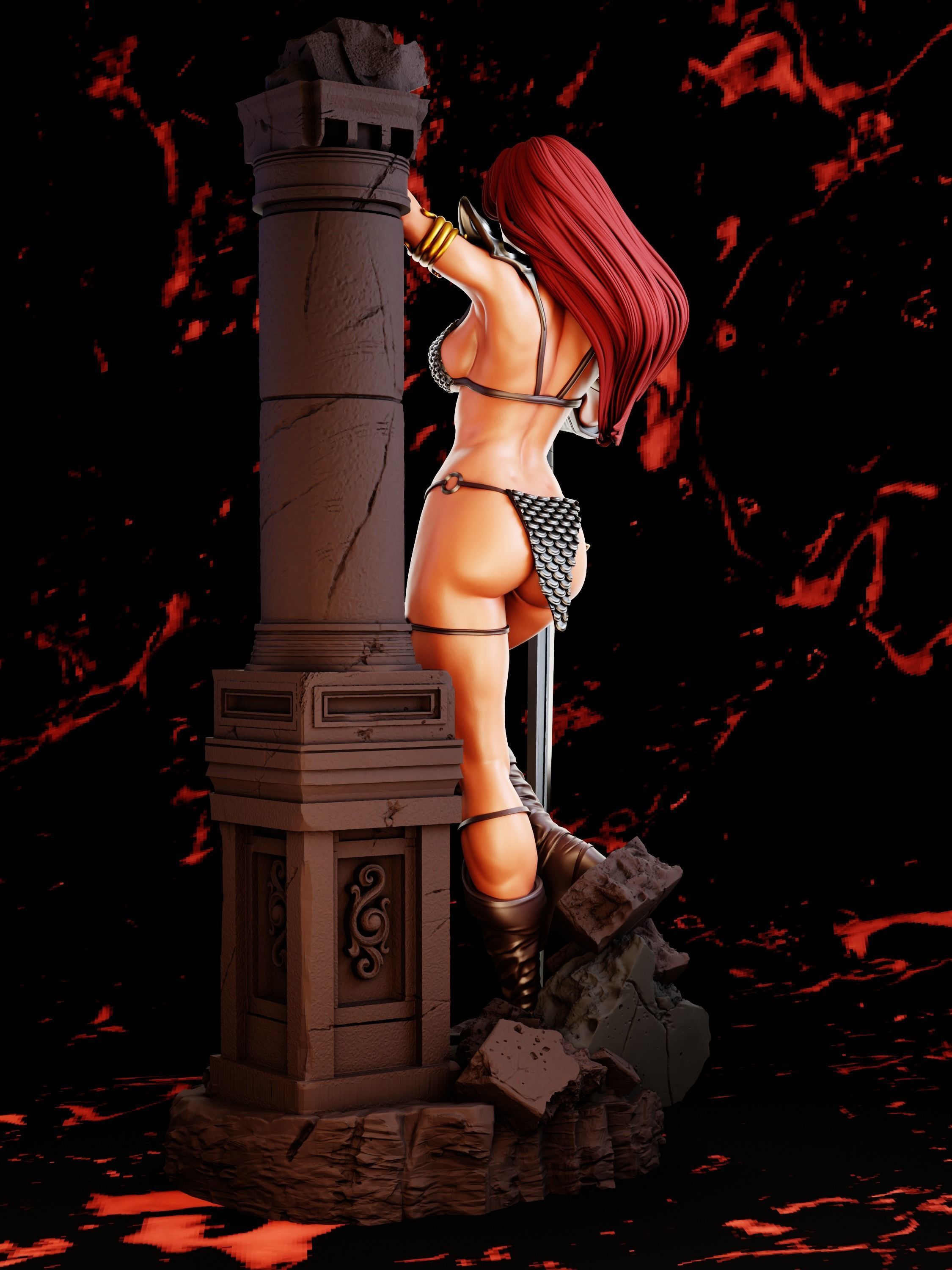 Red Sonja 3D print model_3