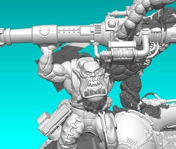 MINIATURE WARGAME ANGRY GUY WHO BROKE EVERYTHING 3D print model