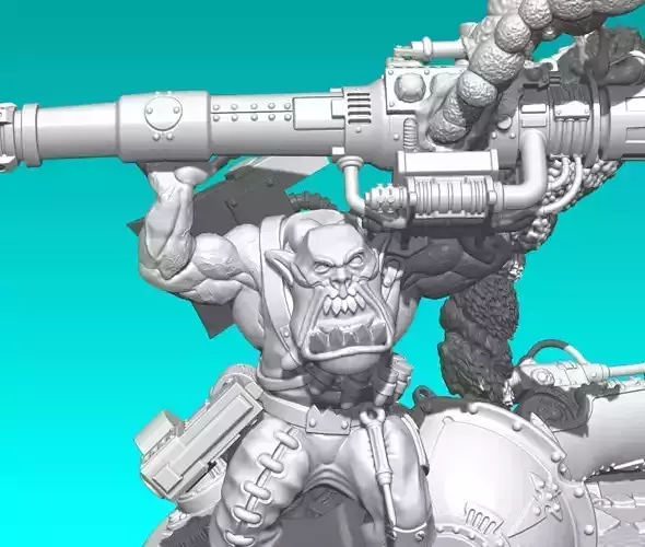 MINIATURE WARGAME ANGRY GUY WHO BROKE EVERYTHING 3D print model