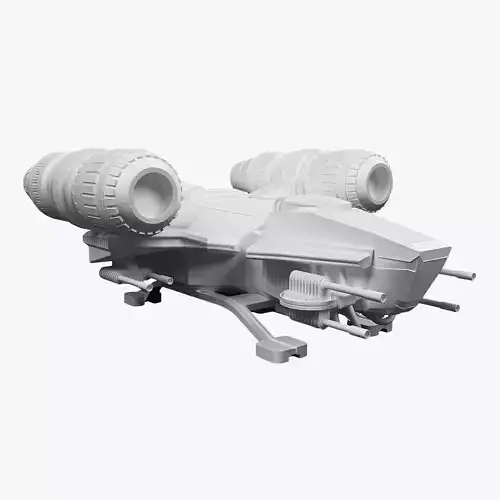 Spaceship combat 3D model