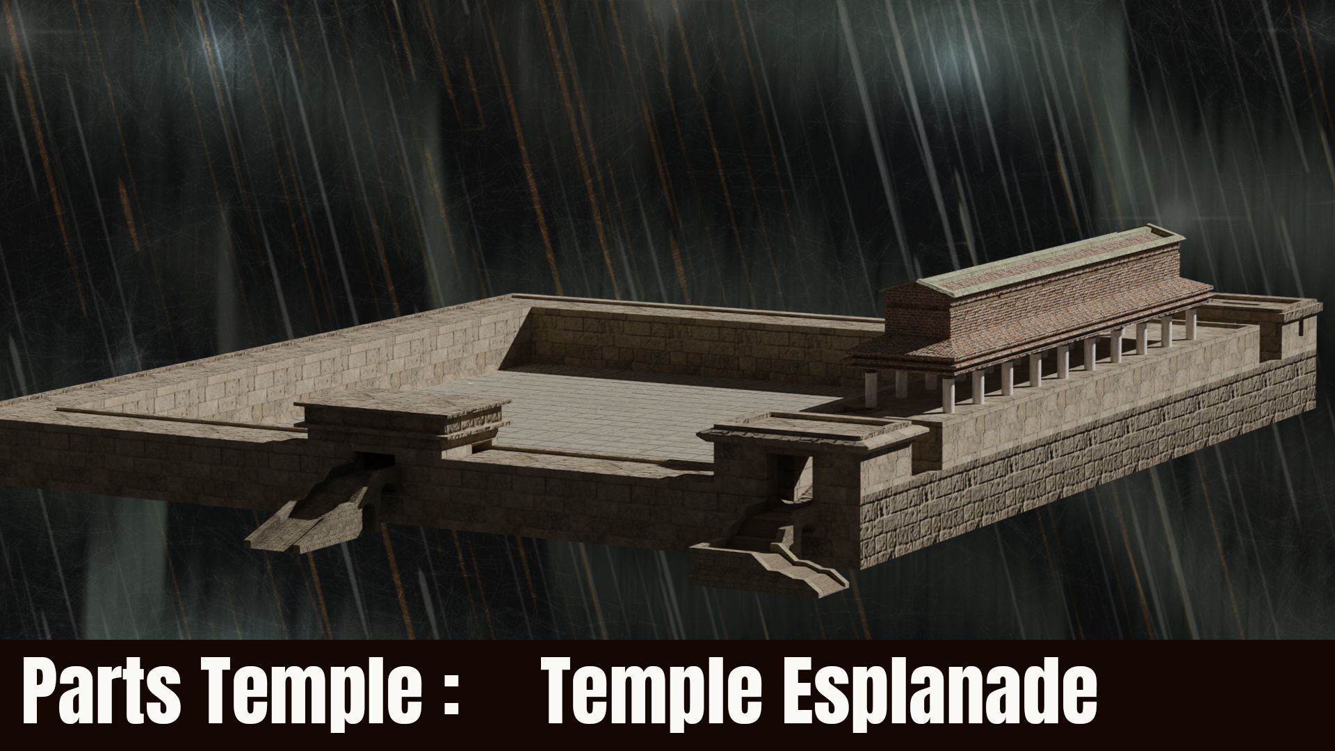 Jerusalem Temple 3rd - Esplanade - Sacred Objects Free 3D model_14