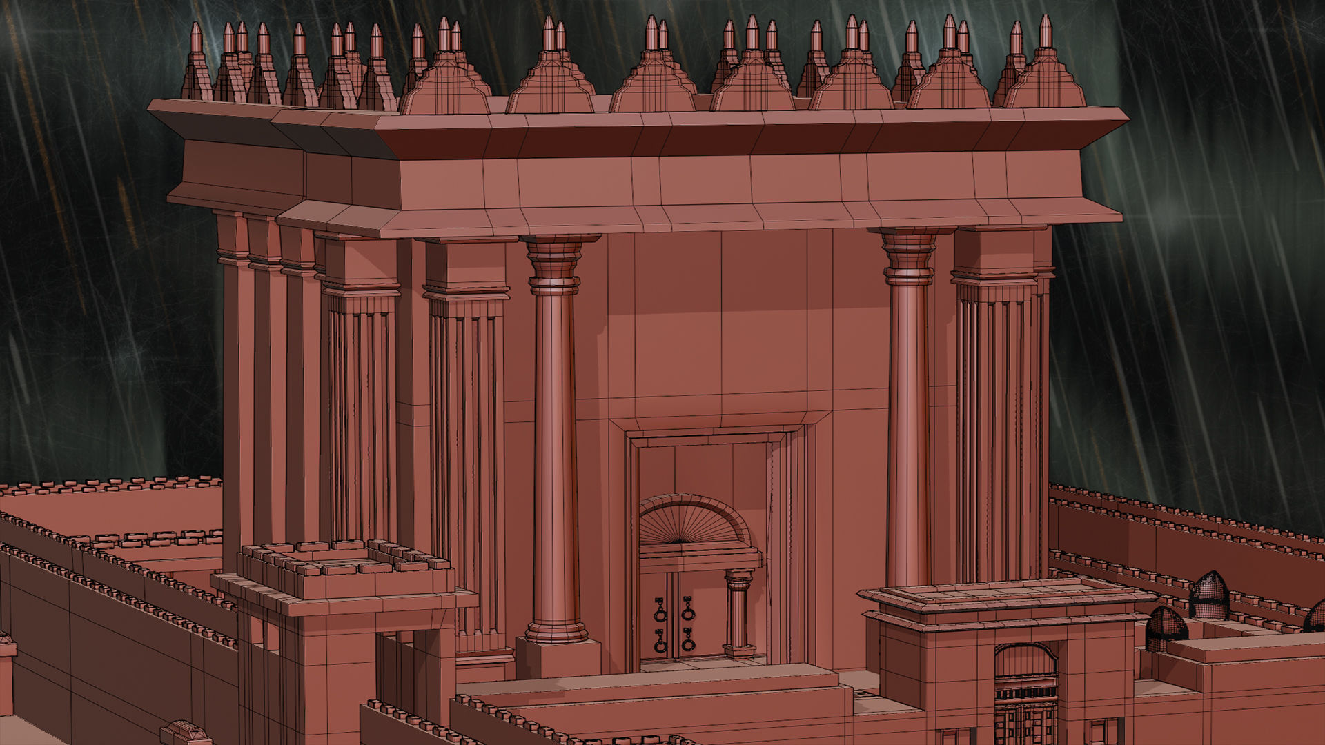 Jerusalem Temple 3rd - Esplanade - Sacred Objects Free 3D model_19