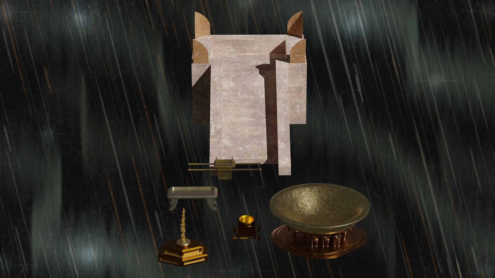 Jerusalem Temple 3rd - Esplanade - Sacred Objects Free 3D model_15