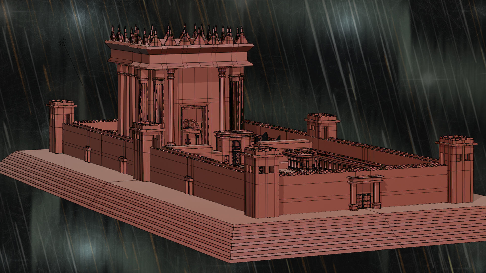 Jerusalem Temple 3rd - Esplanade - Sacred Objects Free 3D model_20