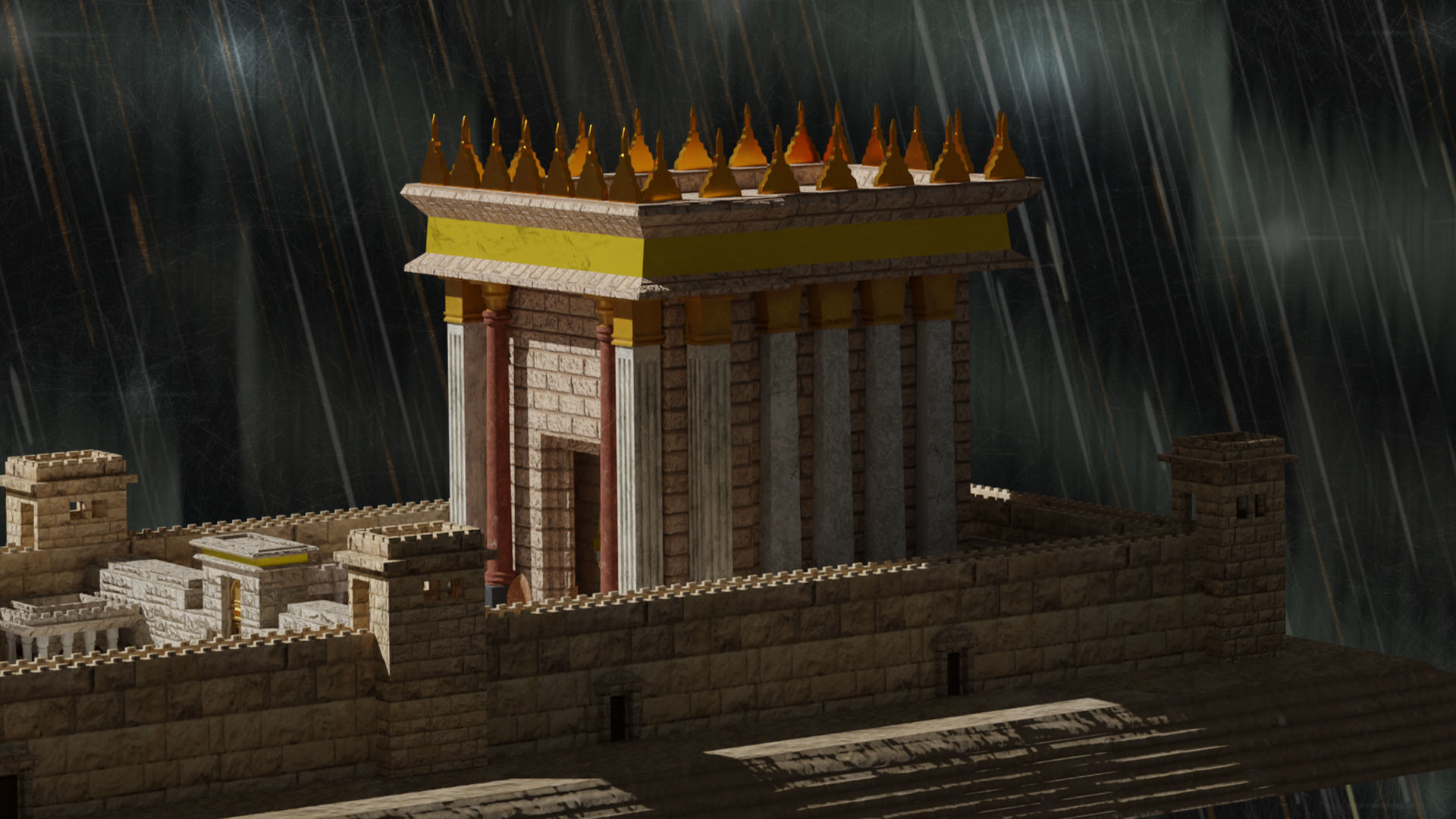Jerusalem Temple 3rd - Esplanade - Sacred Objects Free 3D model_9