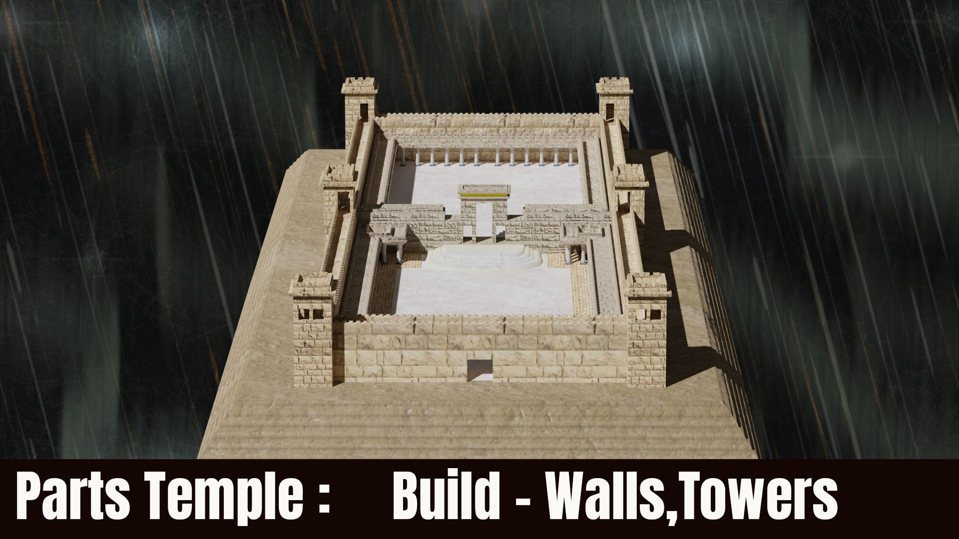 Jerusalem Temple 3rd - Esplanade - Sacred Objects Free 3D model_11