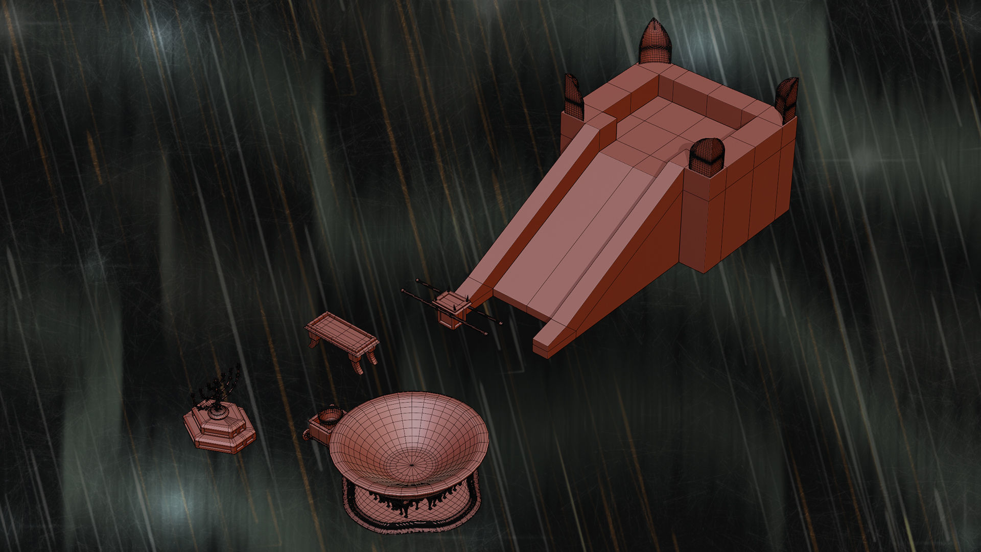 Jerusalem Temple 3rd - Esplanade - Sacred Objects Free 3D model_23