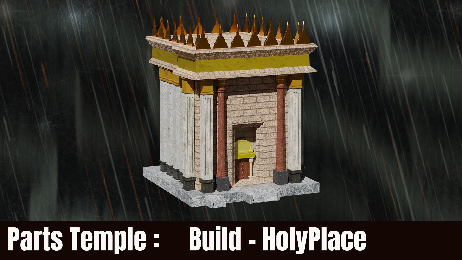 Jerusalem Temple 3rd - Esplanade - Sacred Objects Free 3D model_10