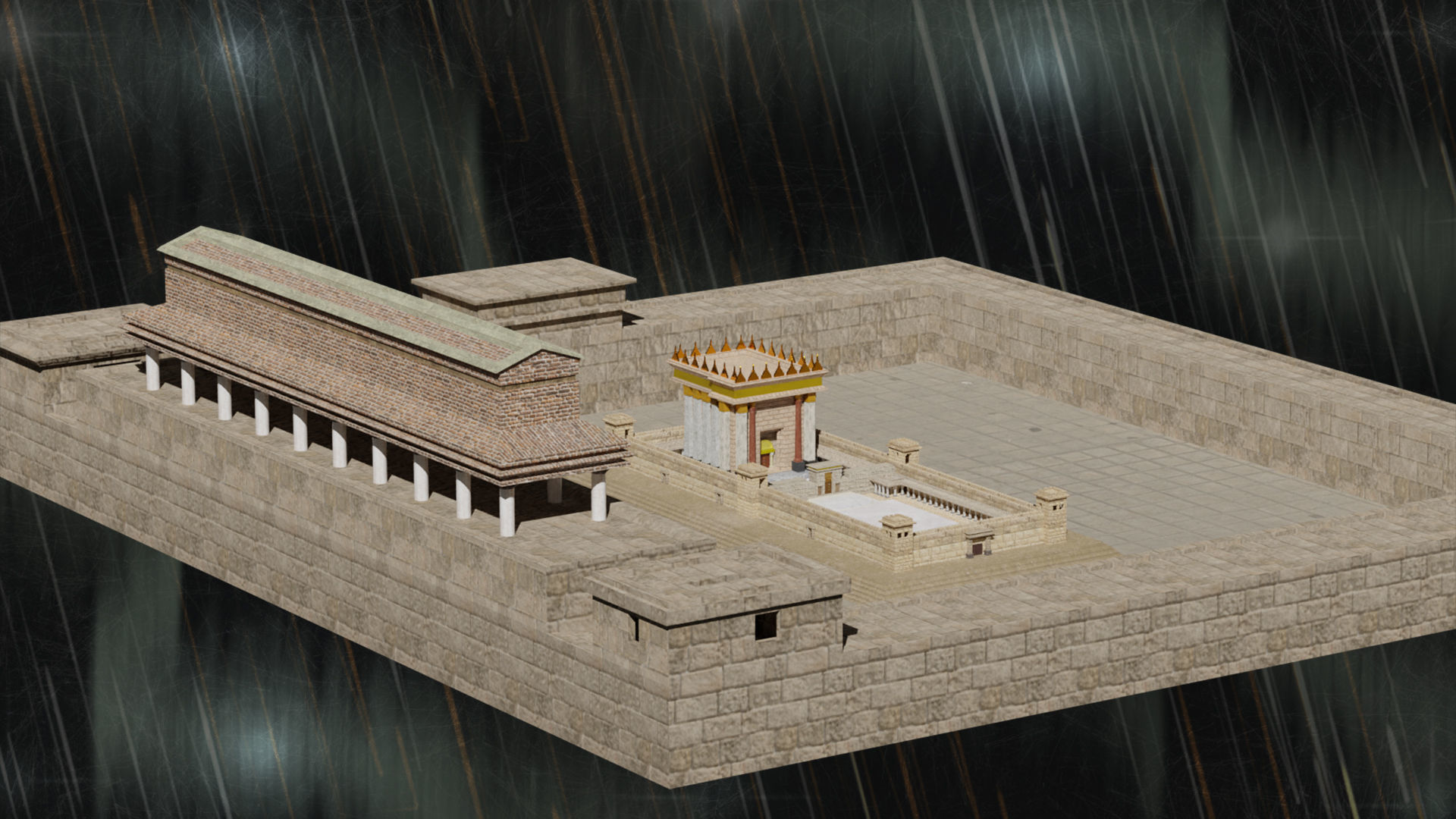 Jerusalem Temple 3rd - Esplanade - Sacred Objects Free 3D model_18