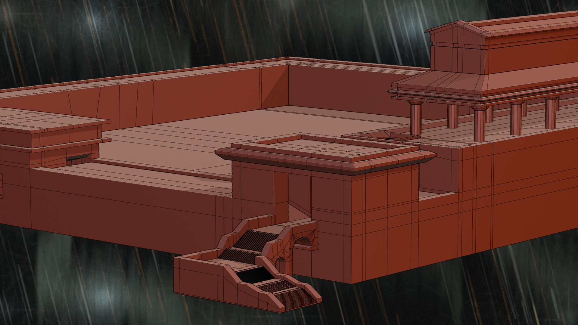 Jerusalem Temple 3rd - Esplanade - Sacred Objects Free 3D model_21