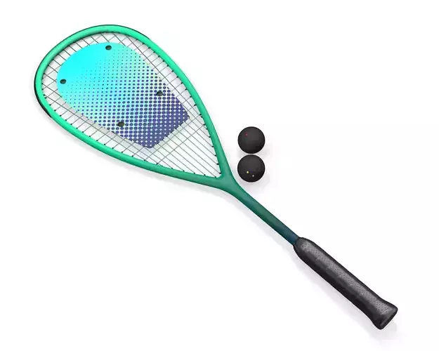 Squash set paddle and balls
