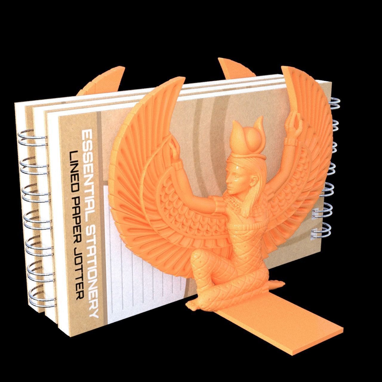 Egypt Queen Book Stand 3D print model_1